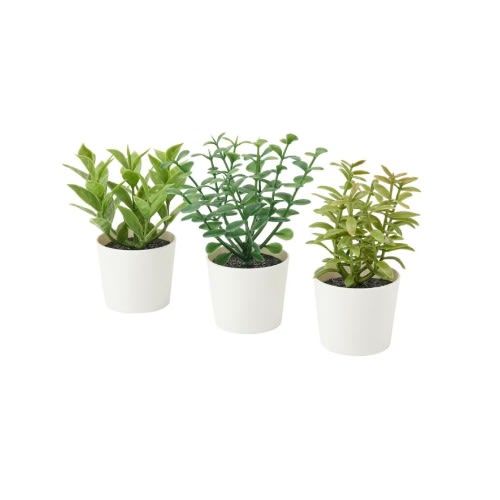 Fejka Artificial Potted Plant Pot 6 Cm, Set Of 3, In/outdoor Herbs