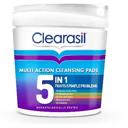 5-in-1 Multi-action Cleansing Pads - Face Exfoliating Pads For A Cleaner Skin- 65pads