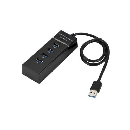 4 Port Usb 3.0 Multi Hub Splitter Expansion Usb - Black