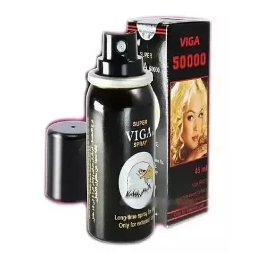 Super Viga 50000 Delay Spray For Men - With Vitamin E - 45ml