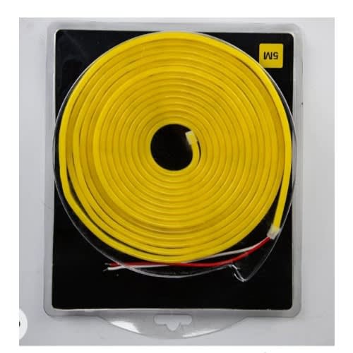 Led Neon Light Strip - Flexible Moon Shaped Led Tube Light - Yellow Color - 12v