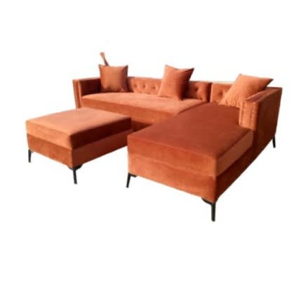 Omega Fur L Shape Sofa