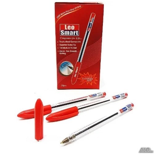 Biro Red Leo Smart - Pack Of 50