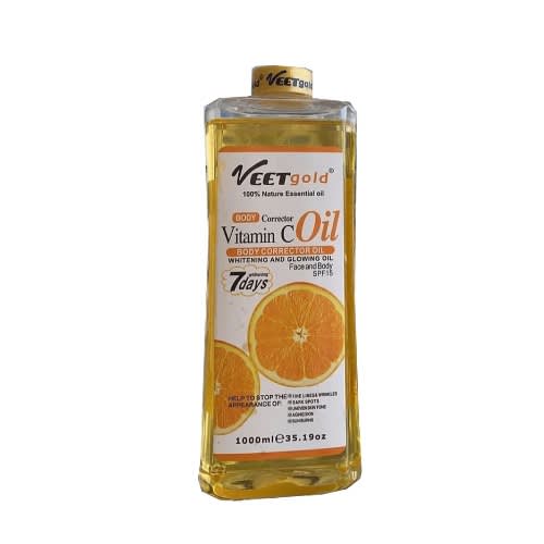 Veet Gold Vitamin C Glow Oil - Black Spot Remover - 1000ml