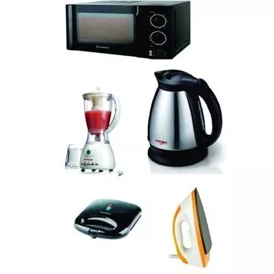 Microwave + Dry Iron + Toaster +jug + Blender Bundle