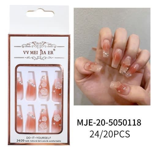 Diy Press On Acrylic Nails - Brown
