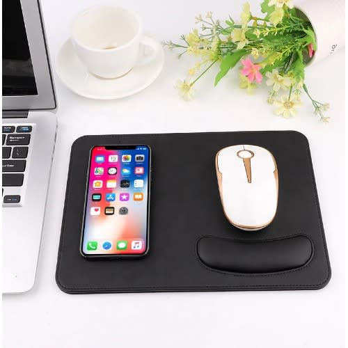 Wireless Charging Mouse Pad For Samsung & iPhone- Black
