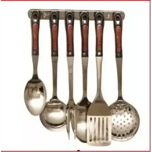 Cooking Spoons And Frying Fork Set - 6 Pieces