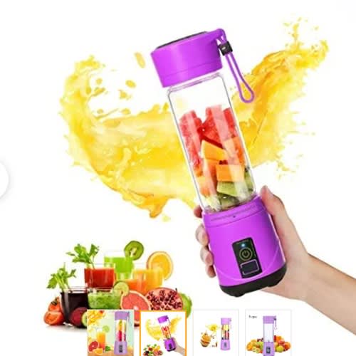 Portable Rechargeable Usb Juice Blender - 2000mAh - Purple