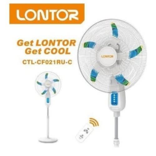 Rechargeable Standing Fan With Remote Control - 18 Inches