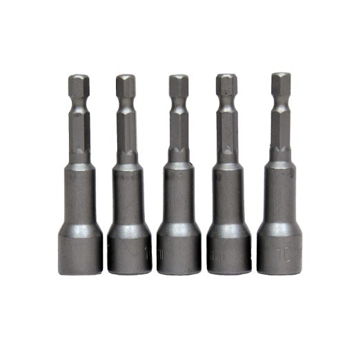 Socket Adapter Magnetic Nut Driver Bit Setter 10mm Pack Of 5