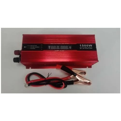 Solar Power Inverter With Digital Display Light - 1500W