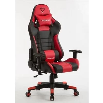Furgle Ergonomic Gaming Chair With Footrest - Black & Red
