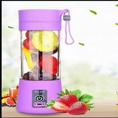 Portable 6 Blade Rechargeable Fruit Juicer - Purple