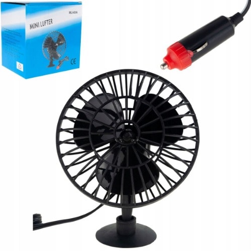 Mini Auto Fan Lufter 5 Inch For Car  With Suction Cup 12V Mj40a