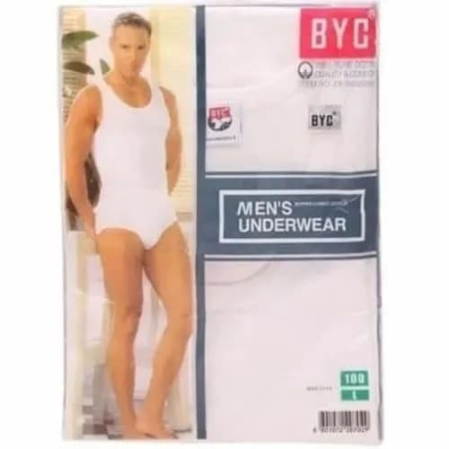 Set of 3 singlet For Men - White 1 packet