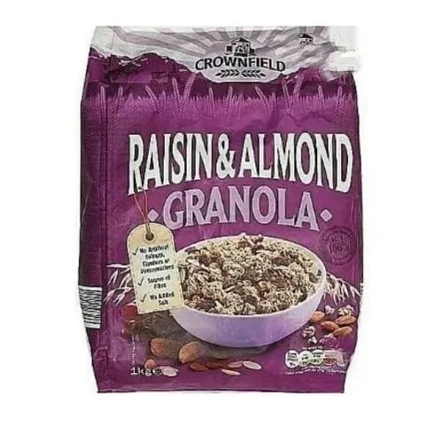 Crownfield Healthy Granola Cereal - Raisin & Almond - 1kg-