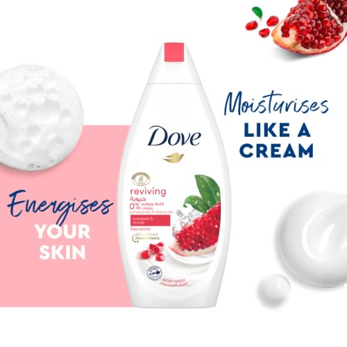 Reviving Body Wash Shower Gel With Pomegranate & Hibiscus - 500ml
