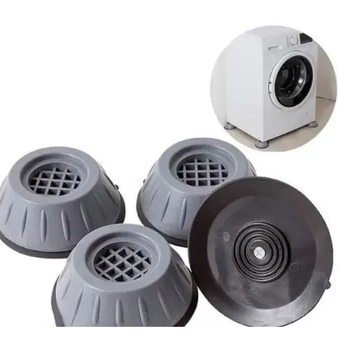 Anti-vibration Washing Machine And Fridge Stand Pad With Suction - 4 Pcs