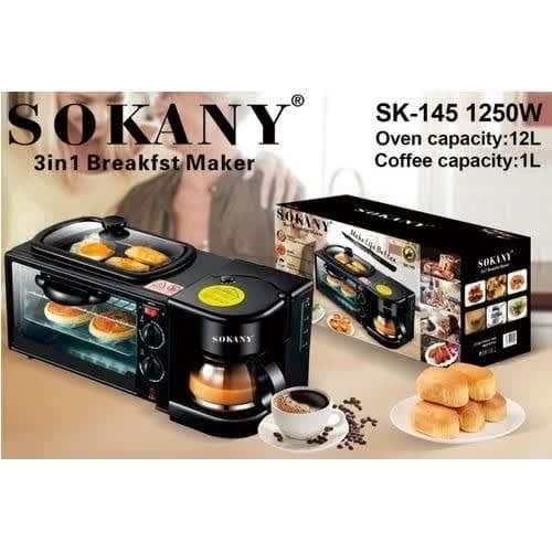 Electric Oven - SK-145 - 3 In 1 - 1050W
