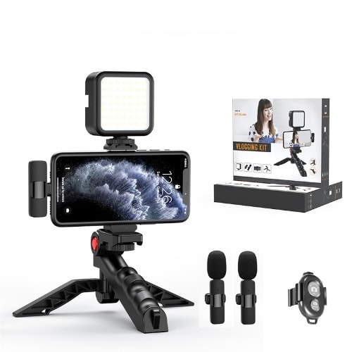 Vlogging Kit With Wireless Double Android Type C Microphones