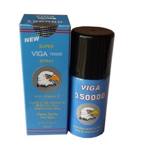 Super Viga - 150000 Delay Spray With Vitamin E - 45ml - Blue