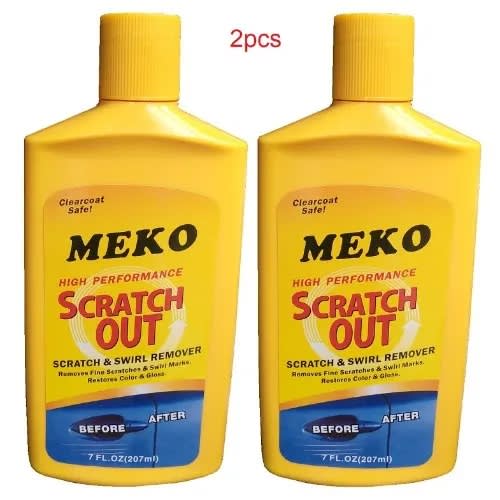 207ml Meko Scratch Out Scratch  Swirl Remover - 2 Pieces
