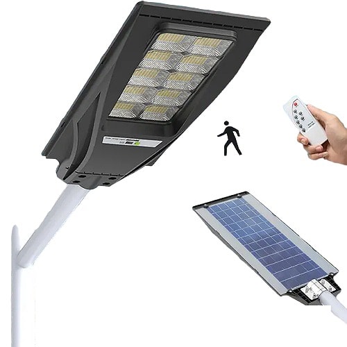 Led Security Solar Street Light + Pole - 500W