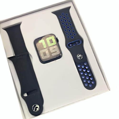T55 Smartwatch + Extra Strap - Blue & Black