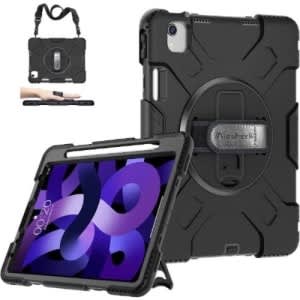 Heavy Duty Shockproof 360 Rotating Kickstand Case  Hand Strap For Ipad Air 54 Gen
