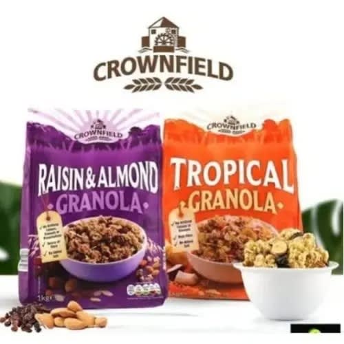 Crownfield Raisin & Almond + Tropical Granola Combo - 1kg X 2pcs