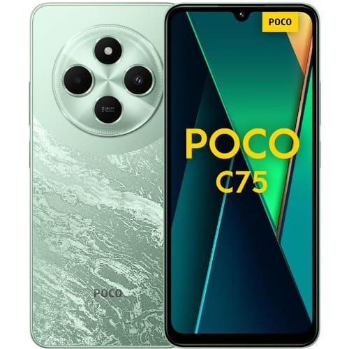POCO C75 - 6.88" - 128GB ROM - 6GB RAM - 4G LTE - Dual SIM - Fingerprint - 5160mAh - Green