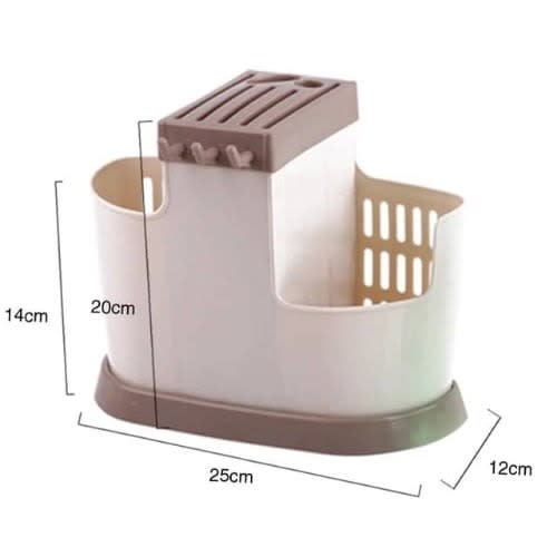 Cutlery Drainer And Organizer Storage Box