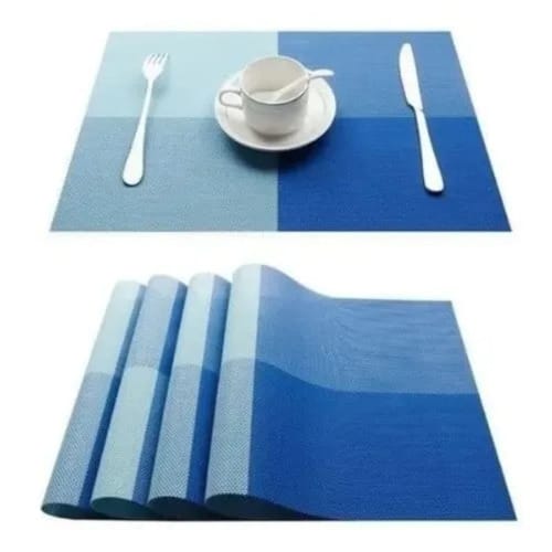 Dinning Place Mat - 6 Pieces - Blue