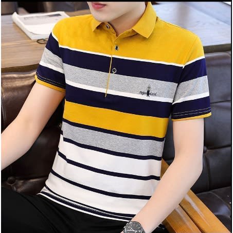 Men's Polo T-shirt  - Gold/ Yellow