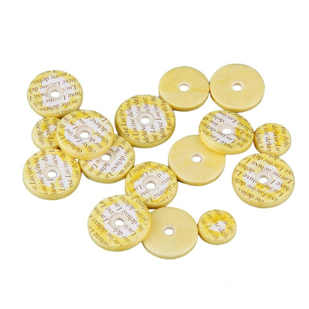 Excellence 1 Set Flute Pads 16 Open Hole Great Material Standard Size Pads Yellow