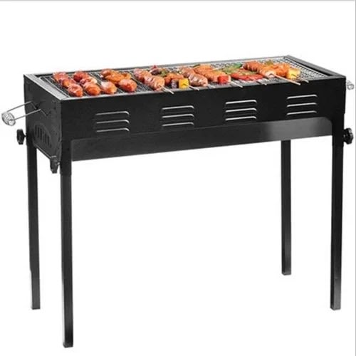 Outdoor Barbecue Charcoal Grill With Long Stand - 66cm X 31cm