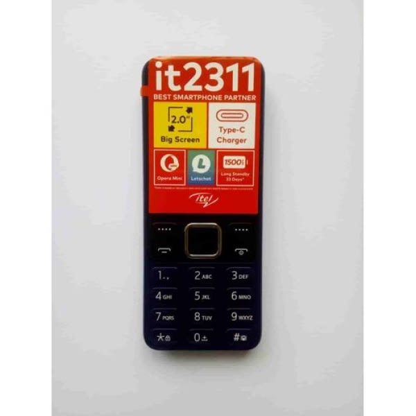 Itel 2311 Wireless Dual Sim Phone - Black