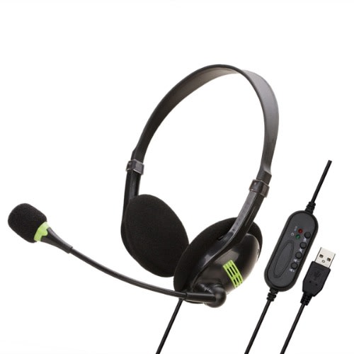 Usb Headset With Noise-cancelling Mic