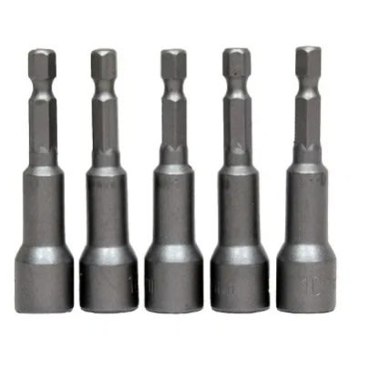 Socket Adapter Magnetic Nut Driver Bit Setter - 10mm - 5 in Set