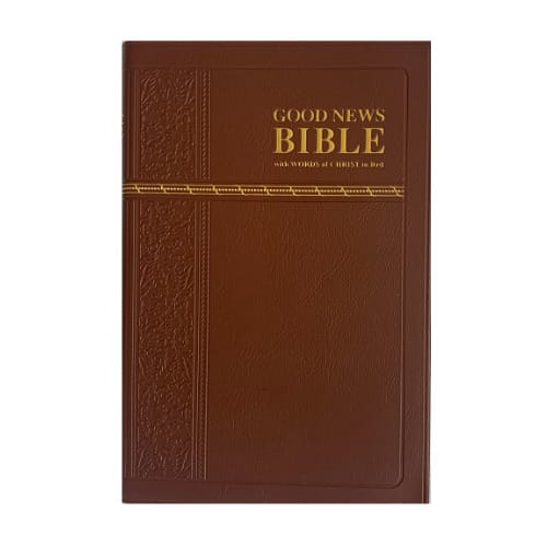 Goodnews Leather Bible- Brown Colour