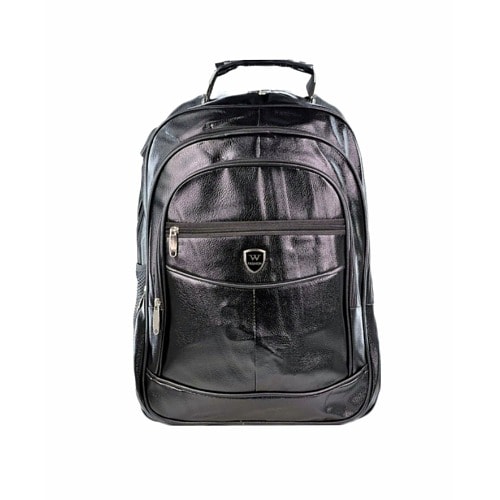 Leather Backpack - Black