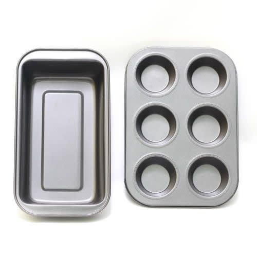 Baking Pans Breadcake And Muffin - 2 Pcs
