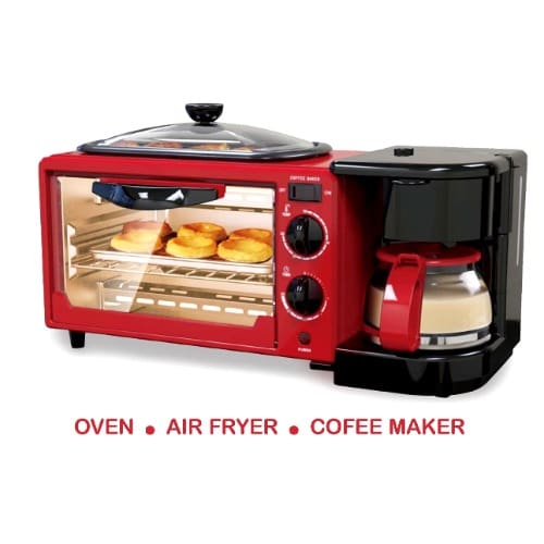 Air Fryer + Grill + Oven + Cofee Maker - Breakfast Maker - 1250W - St-301