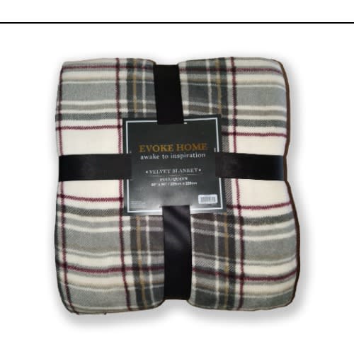 Full /Queen Velvet Blanket - Multicolor