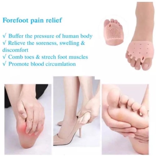 Five Holes Metatarsal Pad Bunion Corrector Toe Seperator - 2 In 1 Set