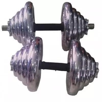 A Pair Of 20kg Adjustable Dumbbells