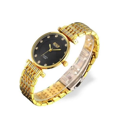 Ladies Bracelet Glitz Watch- Black Face