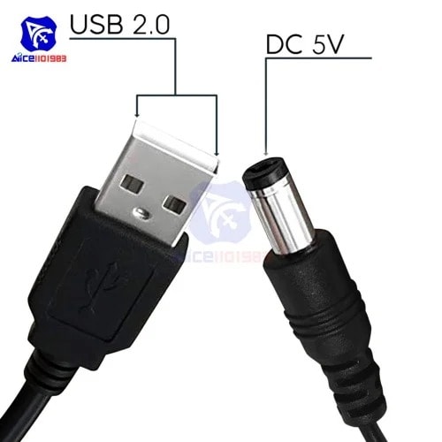 Usb 2.0 Dc 5.5mm Power Charger Cable