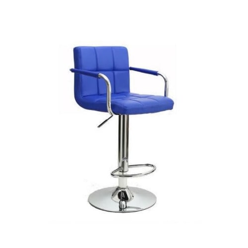 Adjustable Height Bar Stool - Blue